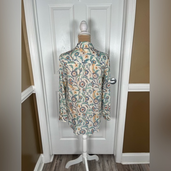 Anthropologie Pilcro The‎ Romy Relaxed Button down Blouse XXS Oversized - Picture 6 of 13